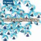 Factory direct sale over 60 colors China glue glass aquamarine ab hotfix iron on rhinestones for shoes