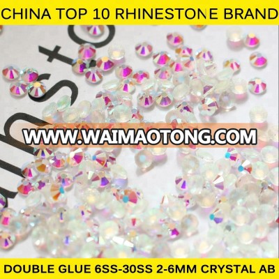 Y0912 Free ship!! China manufacturer 144 pcs 1gross SS40 crystal AB hotfix crystal,iron-on rhinestones,transfer pedreria